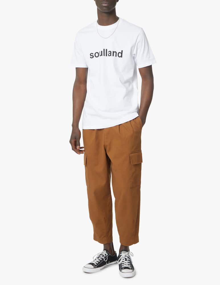 rinascente Soulland Maglietta manica corta logo grande - bianco