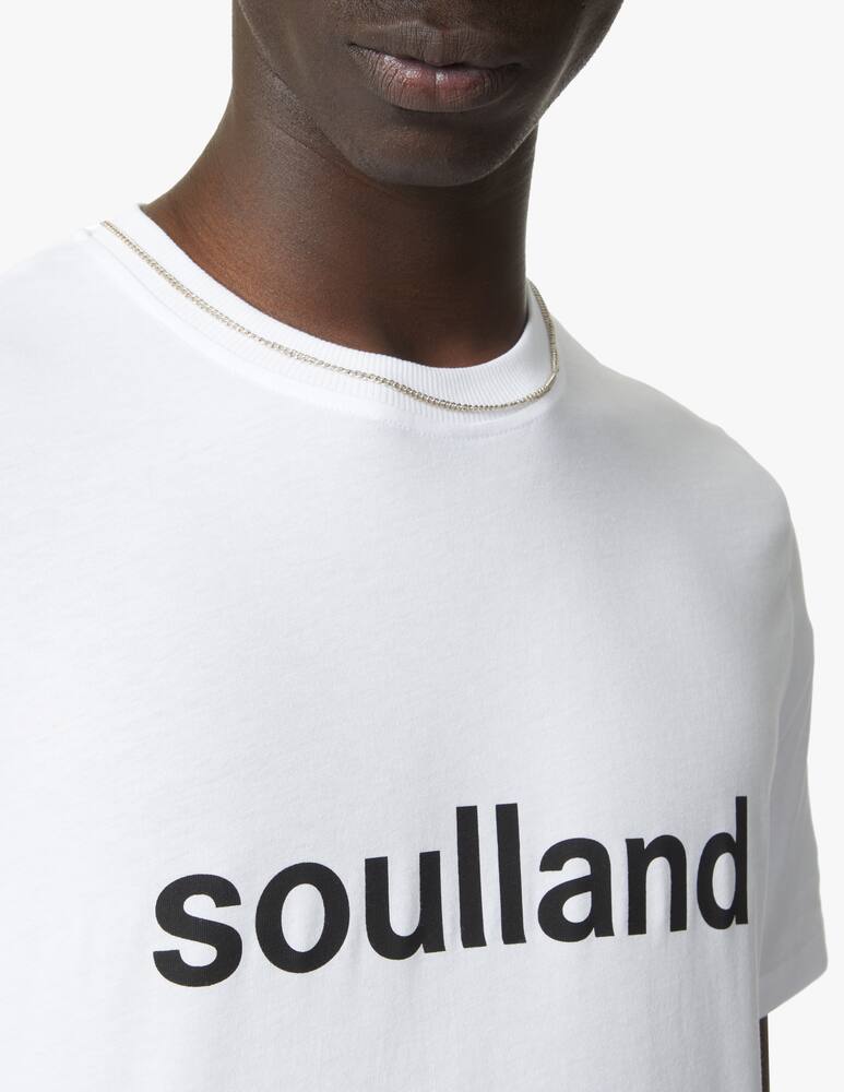 rinascente Soulland Maglietta manica corta logo grande - bianco