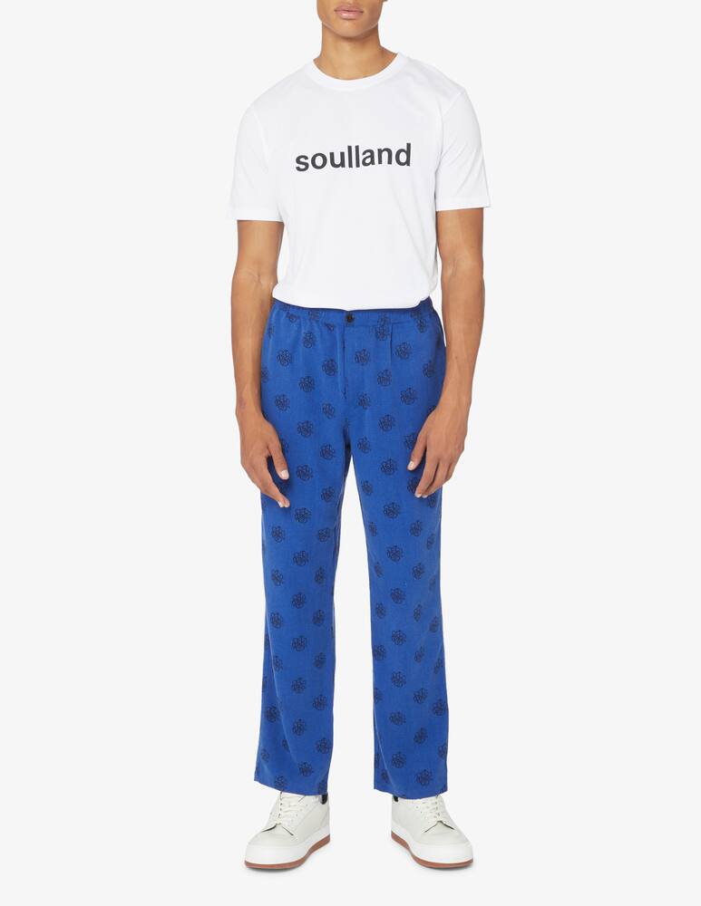 Soulland Printed t-shirt - Blue - picture 1