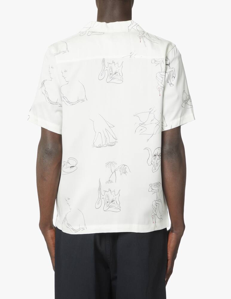 rinascente Soulland Camicia manica corta orson a righe - bianco