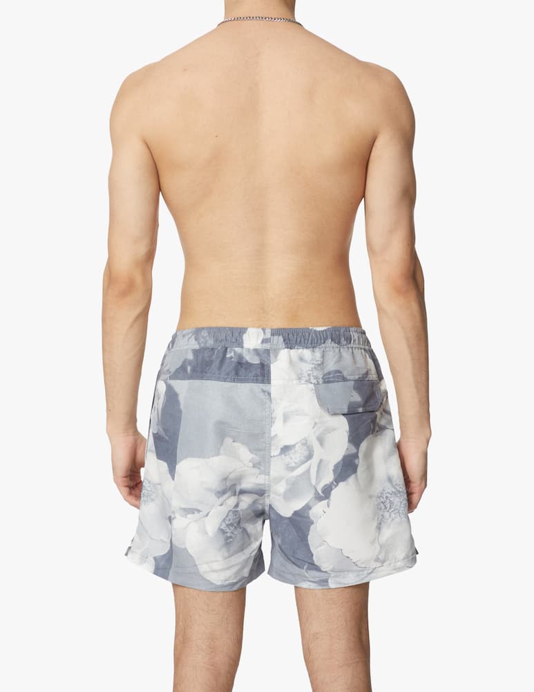 Soulland Rose print swimshort - grey - picture 2 Soulland Rose print swimshort - grey - picture 2