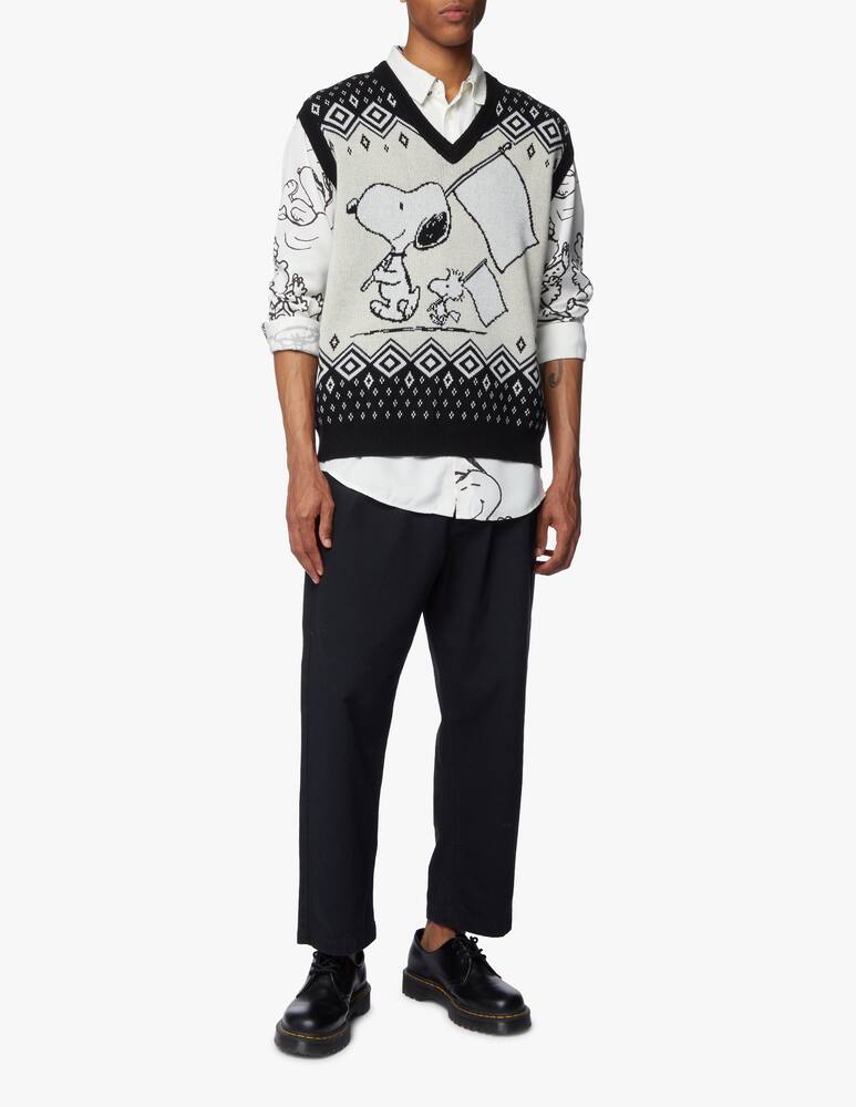 rinascente Soulland Peanuts print long sleeve over shirt - white