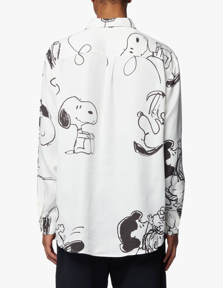 rinascente Soulland Peanuts print long sleeve over shirt - white