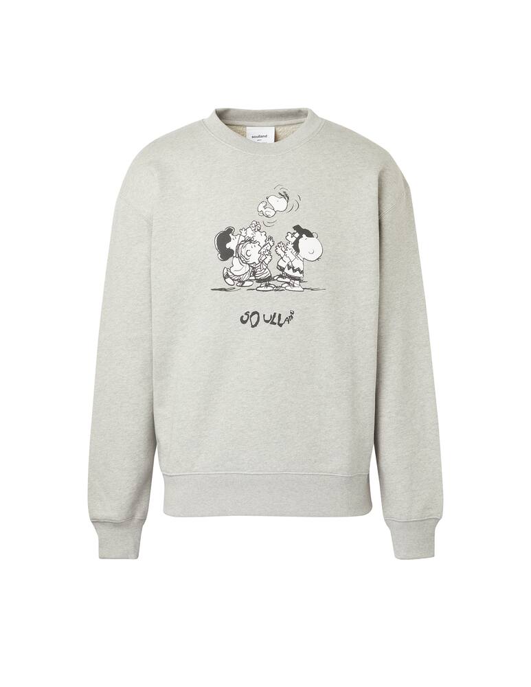rinascente Soulland Peanuts print roundneck sweatshirt - grey