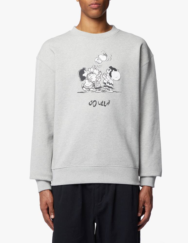 rinascente Soulland Peanuts print roundneck sweatshirt - grey