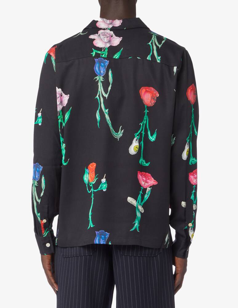 rinascente Soulland Camicia manica lunga monogram - Nero