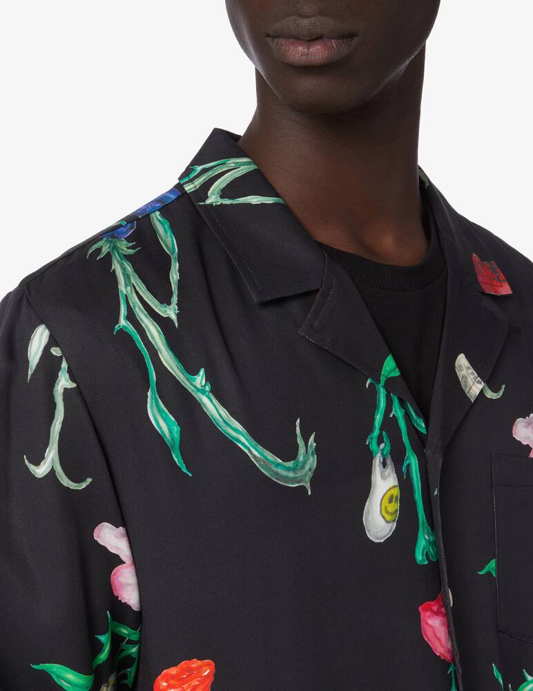 rinascente Soulland Camicia manica lunga monogram - Nero