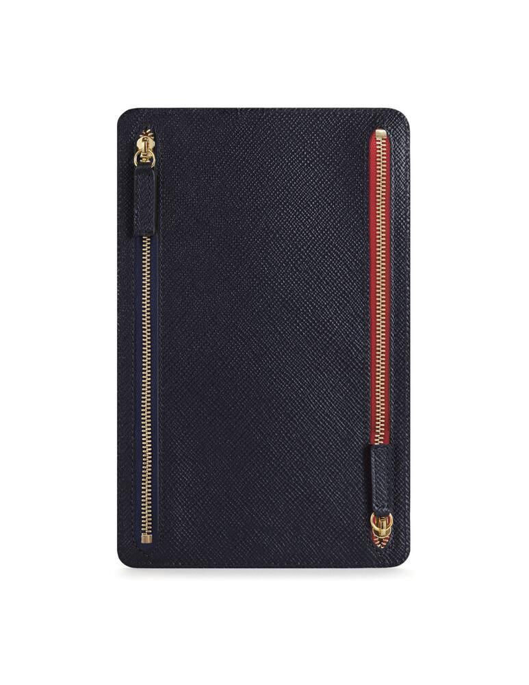rinascente Smythson Panama Zip Currency Case