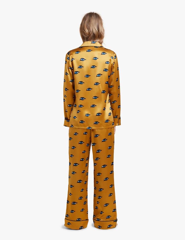 rinascente Olivia Von Halle Pigiama lila in seta 