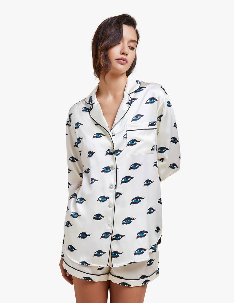 rinascente Olivia Von Halle Pigiama alba in seta 