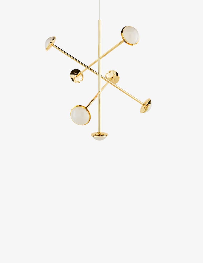 rinascente Tom Dixon Melt Chandelier Large Gold LED CB