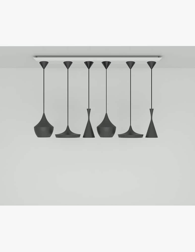Tom Dixon Sistema A Sospensione Lineare Beat Led Range Nero - immagine 1 Tom Dixon Sistema A Sospensione Lineare Beat Led Range Nero - immagine 1