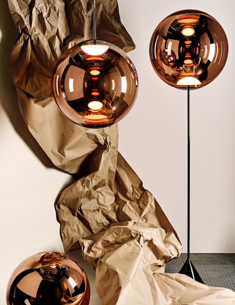 Tom Dixon Lampada da terra Globe Cone Slim LED CB - immagine 2 Tom Dixon Lampada da terra Globe Cone Slim LED CB - immagine 2