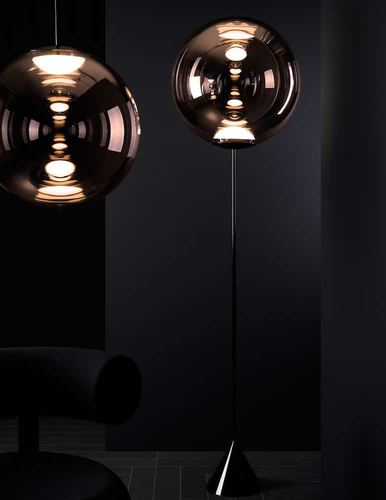 Tom Dixon Lampada da terra Globe Cone Slim LED CB - immagine 4 Tom Dixon Lampada da terra Globe Cone Slim LED CB - immagine 4