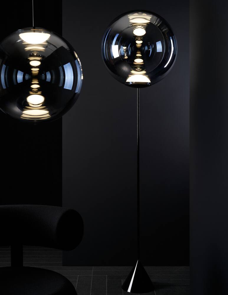 Tom Dixon Lampada da terra Globe Cone Slim LED CB - immagine 5 Tom Dixon Lampada da terra Globe Cone Slim LED CB - immagine 5