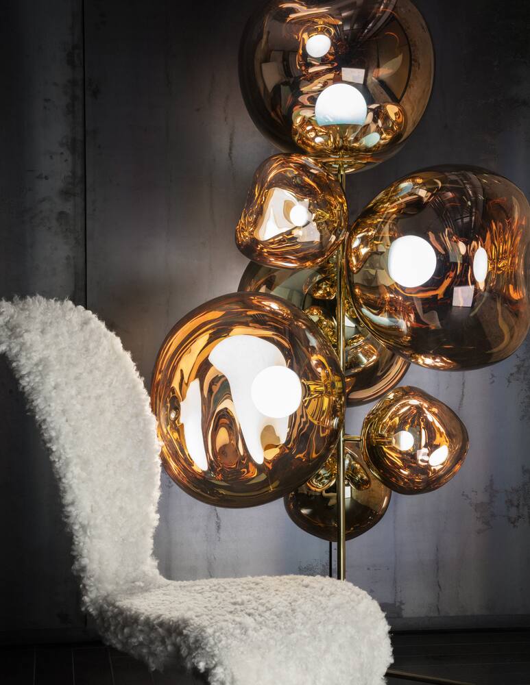 rinascente Tom Dixon Melt Stand Chandelier Lampada da Terra EU