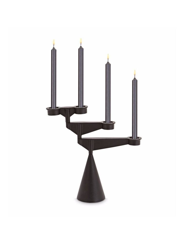 rinascente Tom Dixon Spin Candelabra Mini - Black
