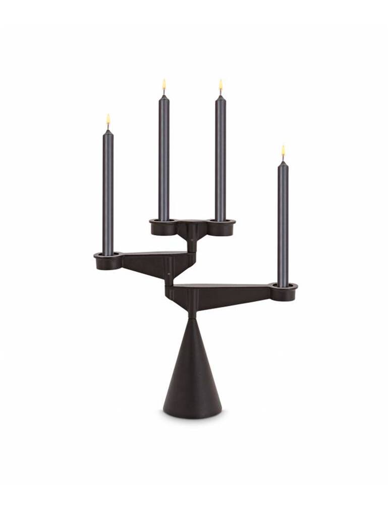 rinascente Tom Dixon Spin Candelabra Mini - Black