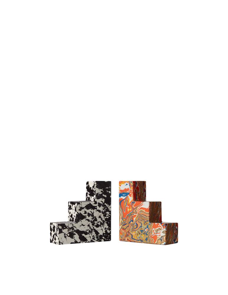rinascente Tom Dixon Swirl Stepped Bookends x2 - Multi