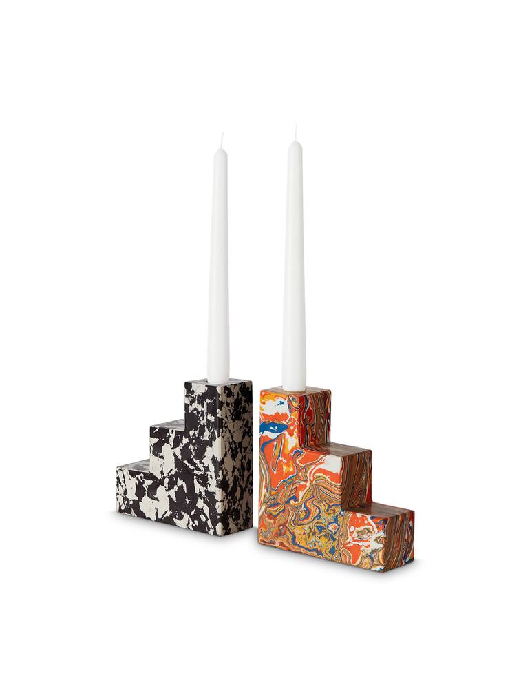 rinascente Tom Dixon Swirl Stepped Bookends x2 - Multi