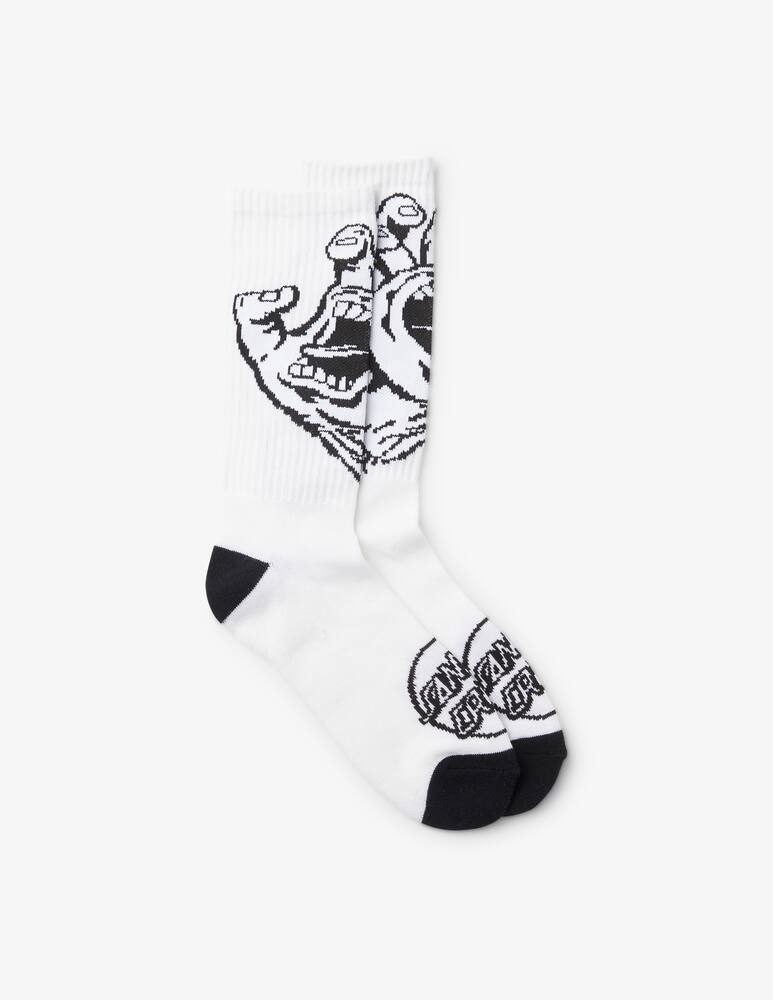Santa Cruz Screaming hand mono socks - white - picture 1 Santa Cruz Screaming hand mono socks - white - picture 1