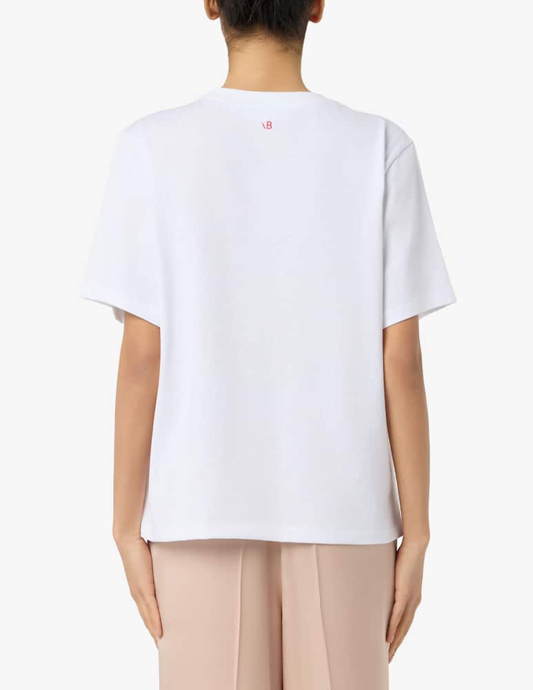 Victoria Beckham T-shirt con slogan fashion stole my smile - immagine 3 Victoria Beckham T-shirt con slogan fashion stole my smile - immagine 3