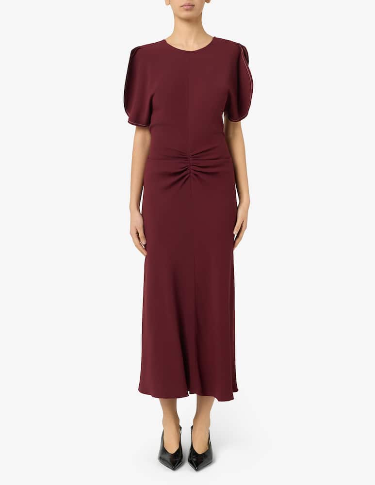 rinascente Victoria Beckham Abito midi arricciato in vita