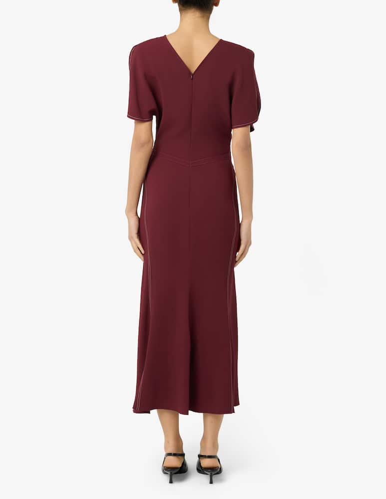 rinascente Victoria Beckham Abito midi arricciato in vita