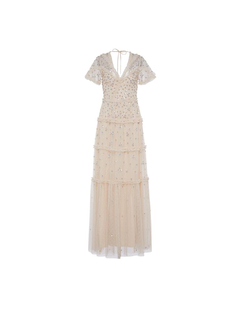 rinascente Needle & Thread Ruffle glimmer gown