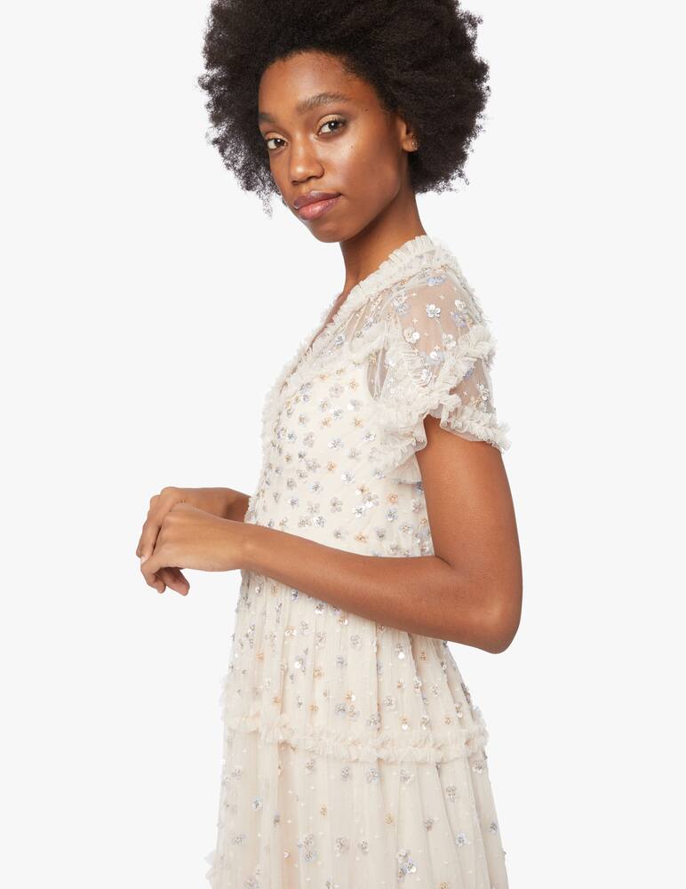 rinascente Needle & Thread Ruffle glimmer gown