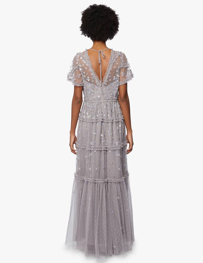 rinascente Needle & Thread Ruffle glimmer gown