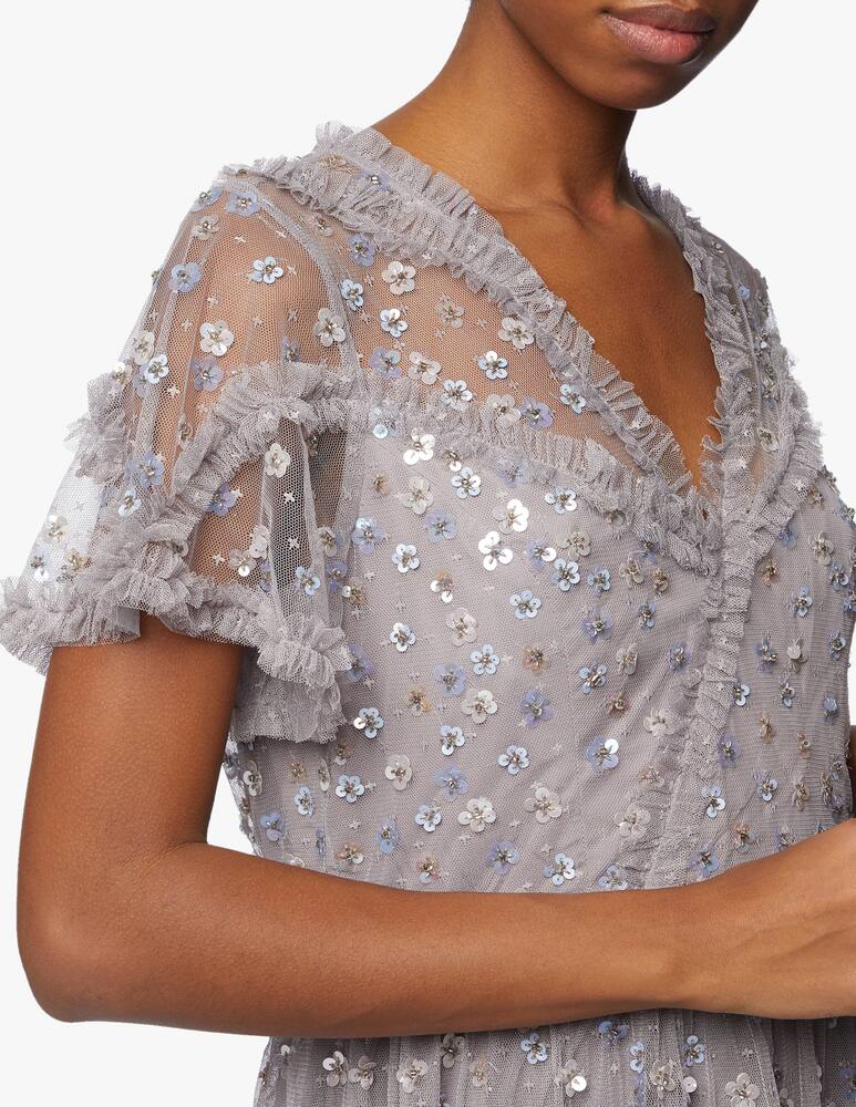 rinascente Needle & Thread Ruffle glimmer gown