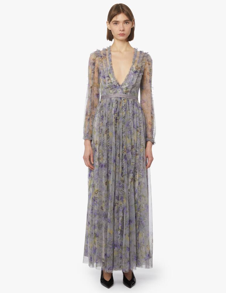 rinascente Needle & Thread V-neck gown