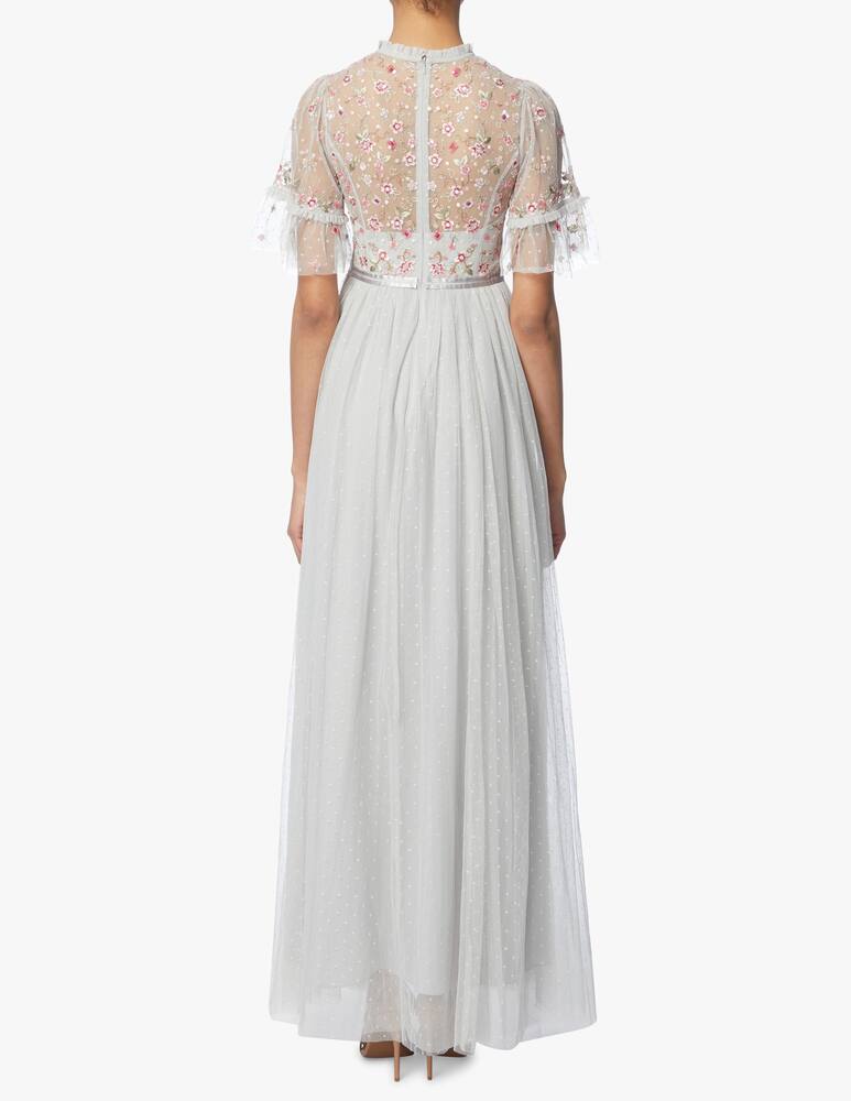 rinascente Needle & Thread Vestito lungo Elsie a manica corta