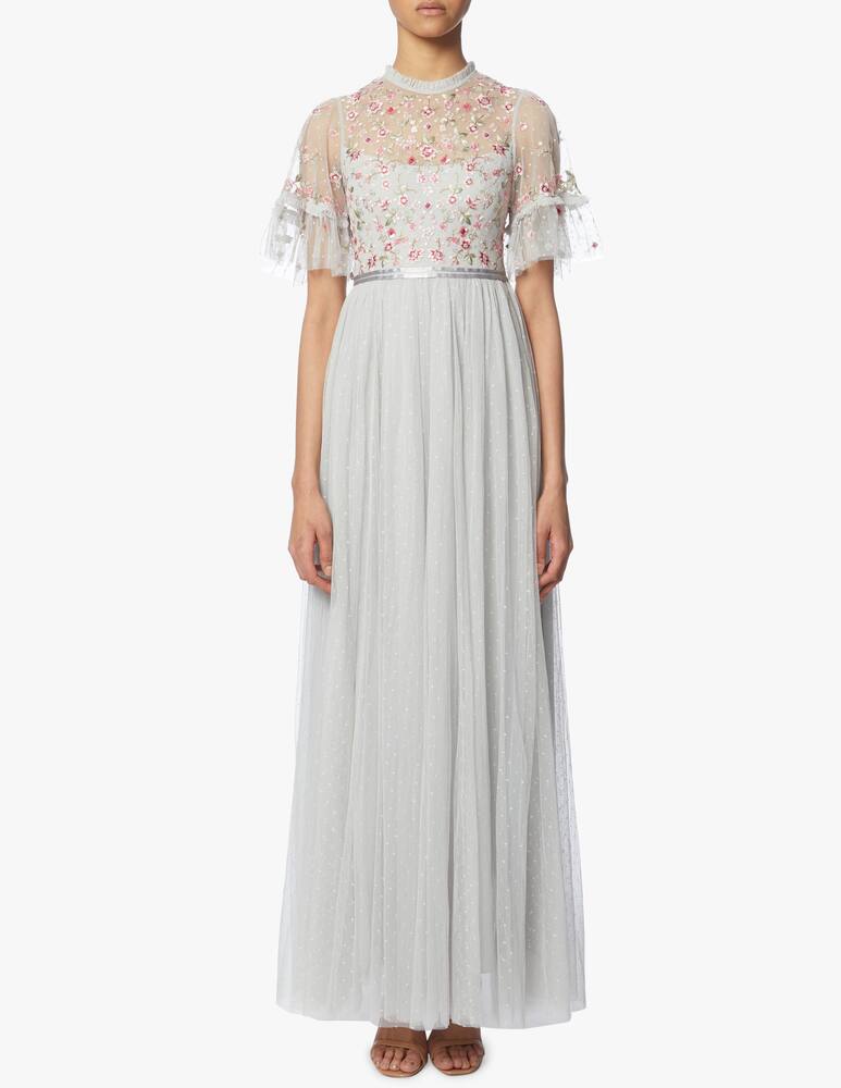 rinascente Needle & Thread Vestito lungo Elsie a manica corta