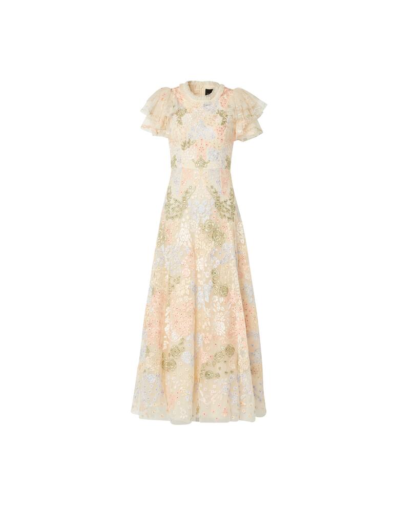 rinascente Needle & Thread Elin short sleeve midi dress