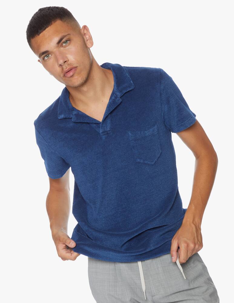 rinascente Orlebar Brown Terry-towelling cotton polo shirt