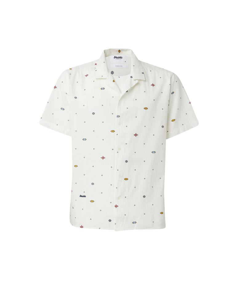 rinascente Brava Fabrics Azteca print shirt