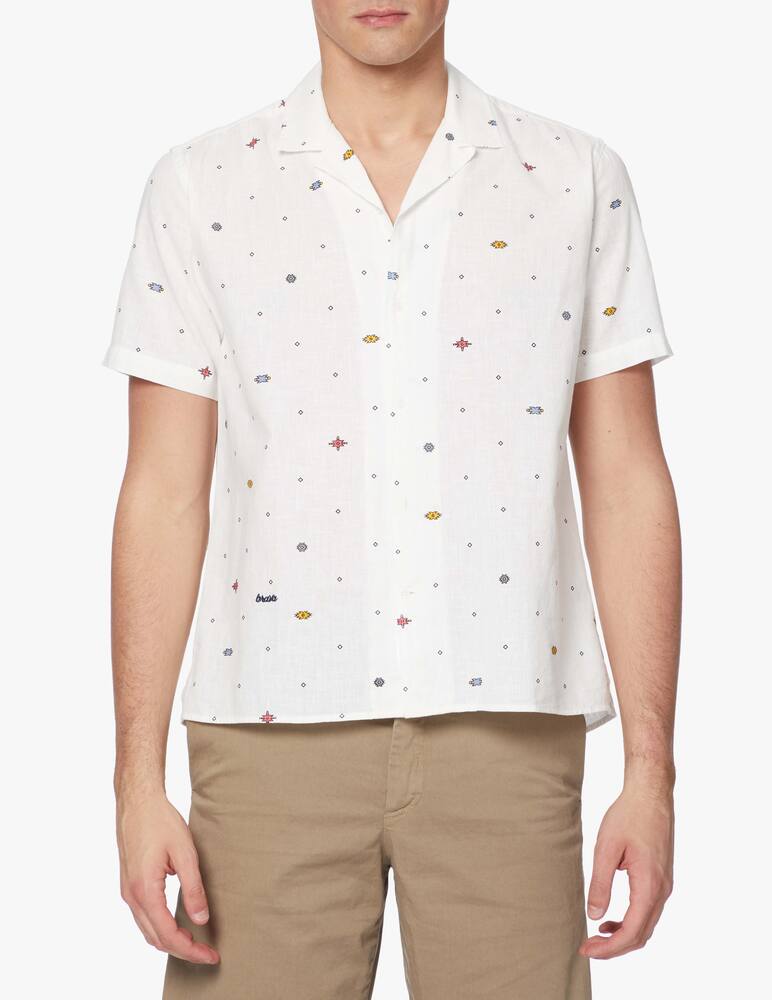 rinascente Brava Fabrics Azteca print shirt