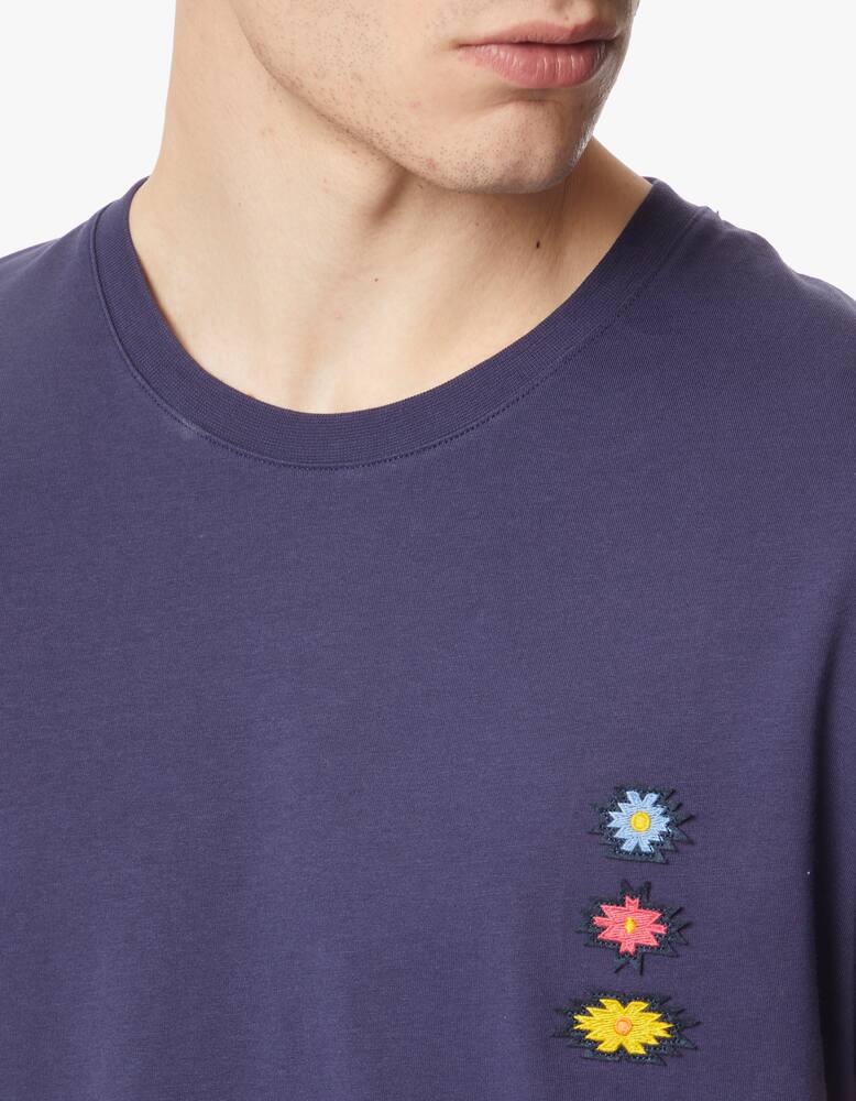 rinascente Brava Fabrics Azteca flowers mini logo t-shirt