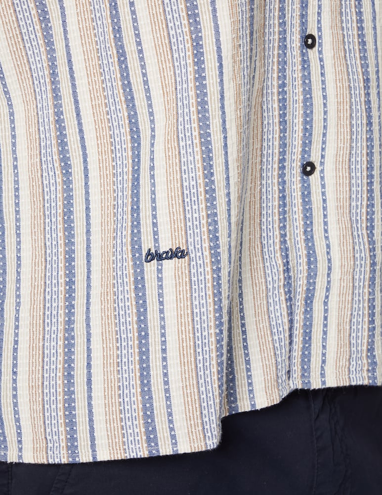 rinascente Brava Fabrics Cactus aloha shirt - blue