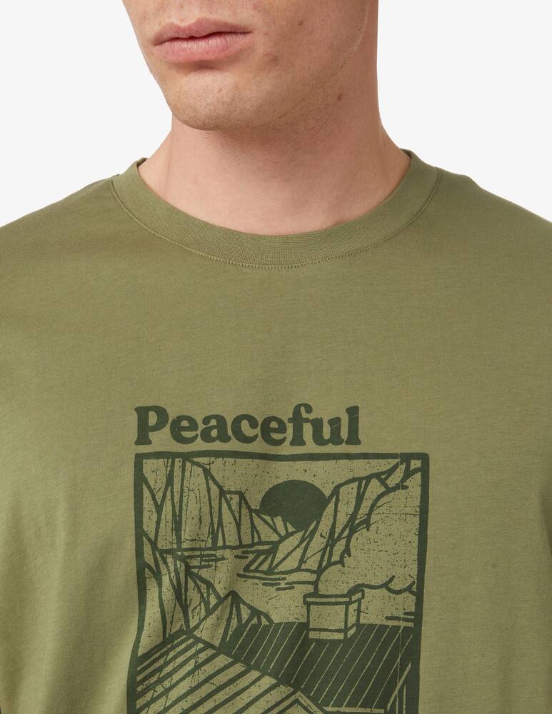 rinascente Brava Fabrics Maglietta stampa peaceful - Verde