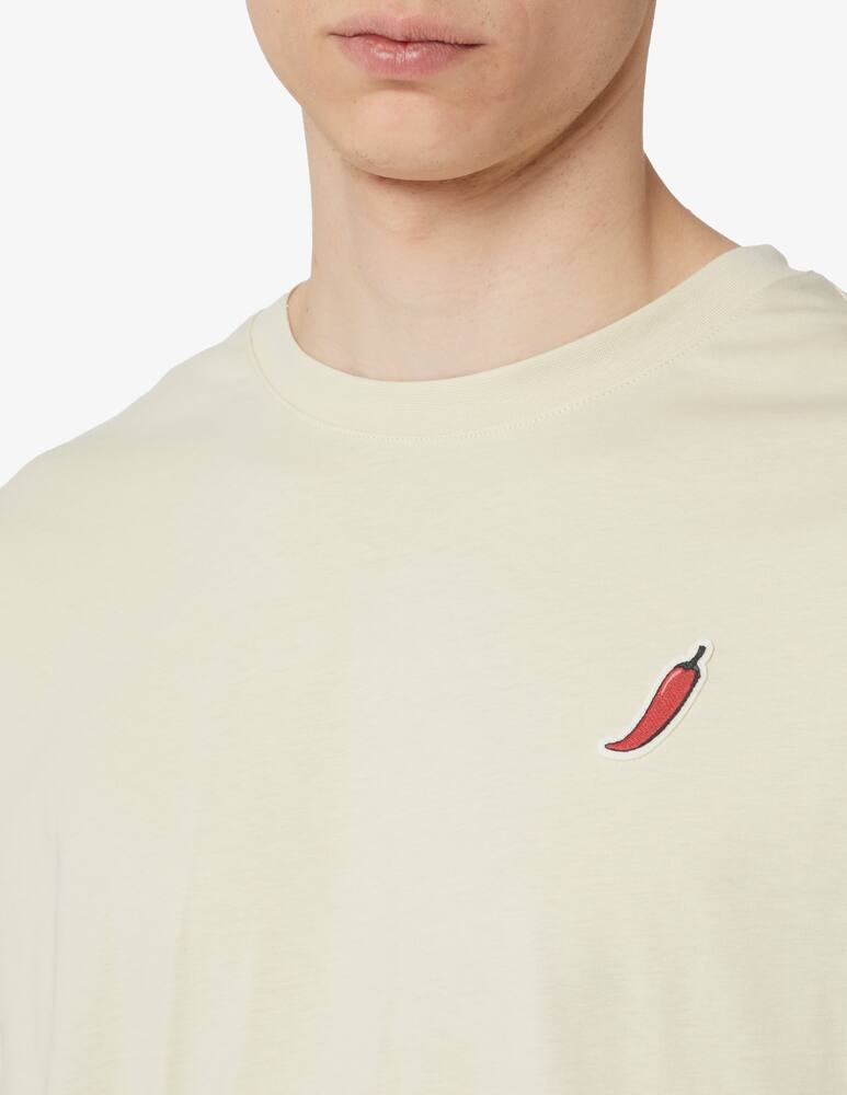 rinascente Brava Fabrics Red chilli t-shirt sand 