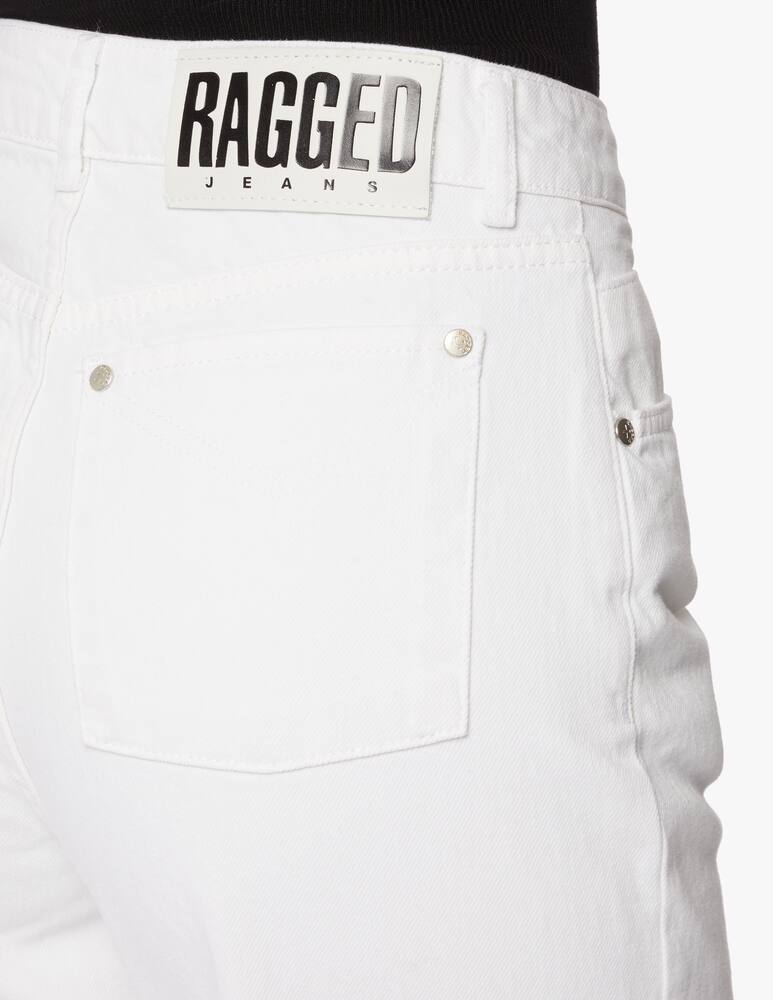 rinascente The Ragged Priest High rise straight legs jeans White Out 