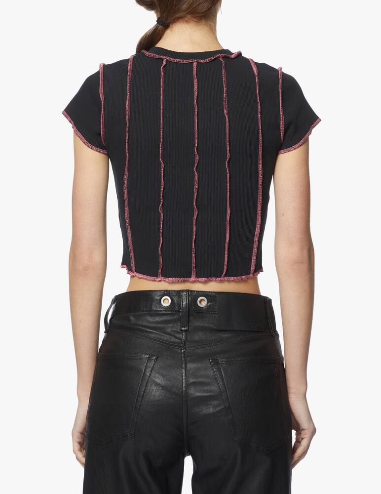 rinascente The Ragged Priest T-shirt crop trasparente