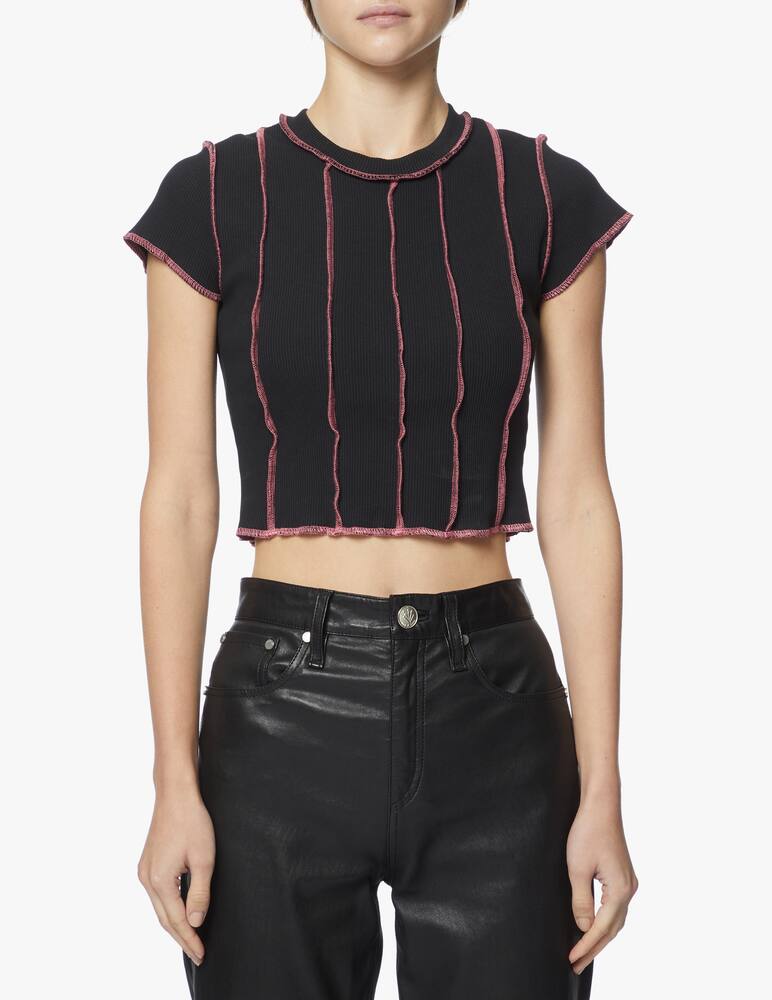 rinascente The Ragged Priest T-shirt crop trasparente