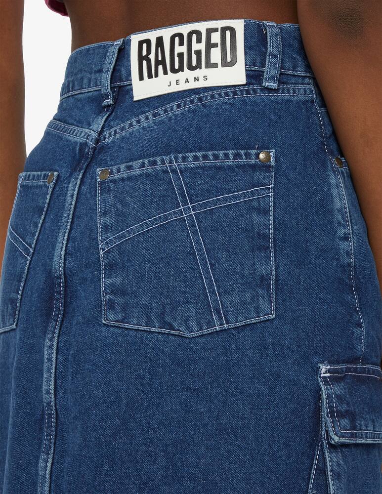 rinascente The Ragged Priest Gonna midi in cotone con tasche