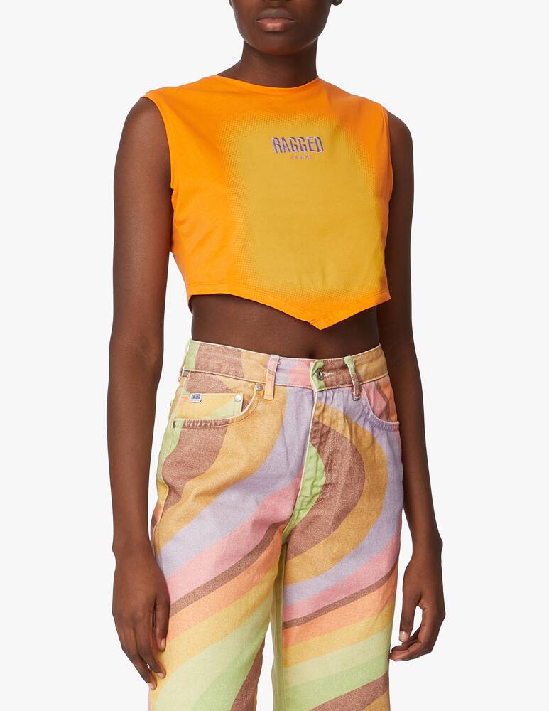 The Ragged Priest Cotton sleeveless top - orange - picture 1 The Ragged Priest Cotton sleeveless top - orange - picture 1