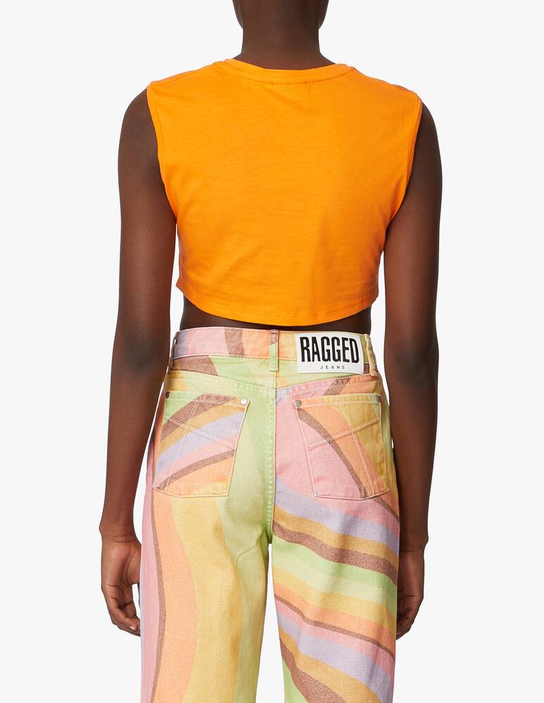 The Ragged Priest Cotton sleeveless top - orange - picture 3 The Ragged Priest Cotton sleeveless top - orange - picture 3