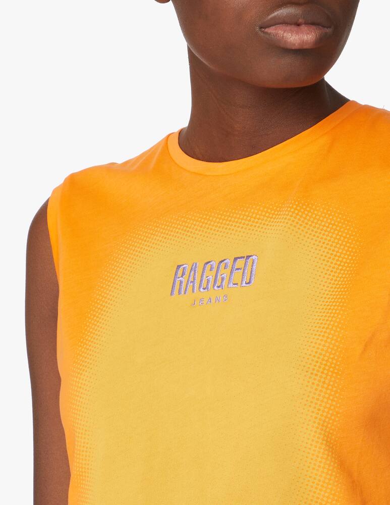 The Ragged Priest Cotton sleeveless top - orange - picture 4 The Ragged Priest Cotton sleeveless top - orange - picture 4
